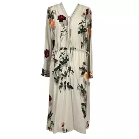 Dries Van Noten Rose Print Maxi Dress M