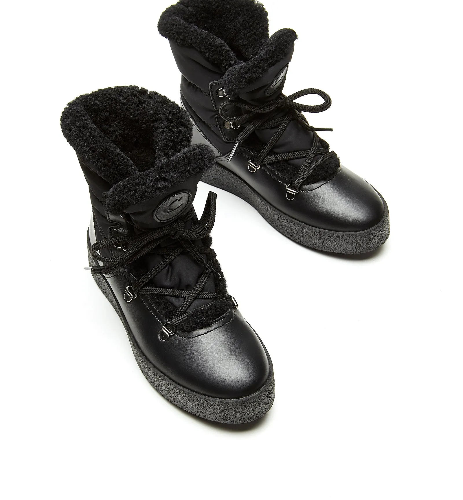 Eddie Shearling-Lined Leather Boots