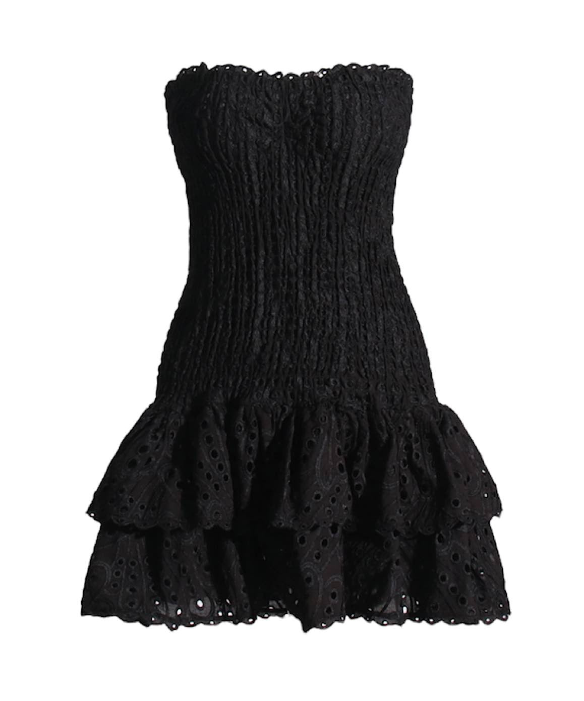 Elastic Woven Mini Dress