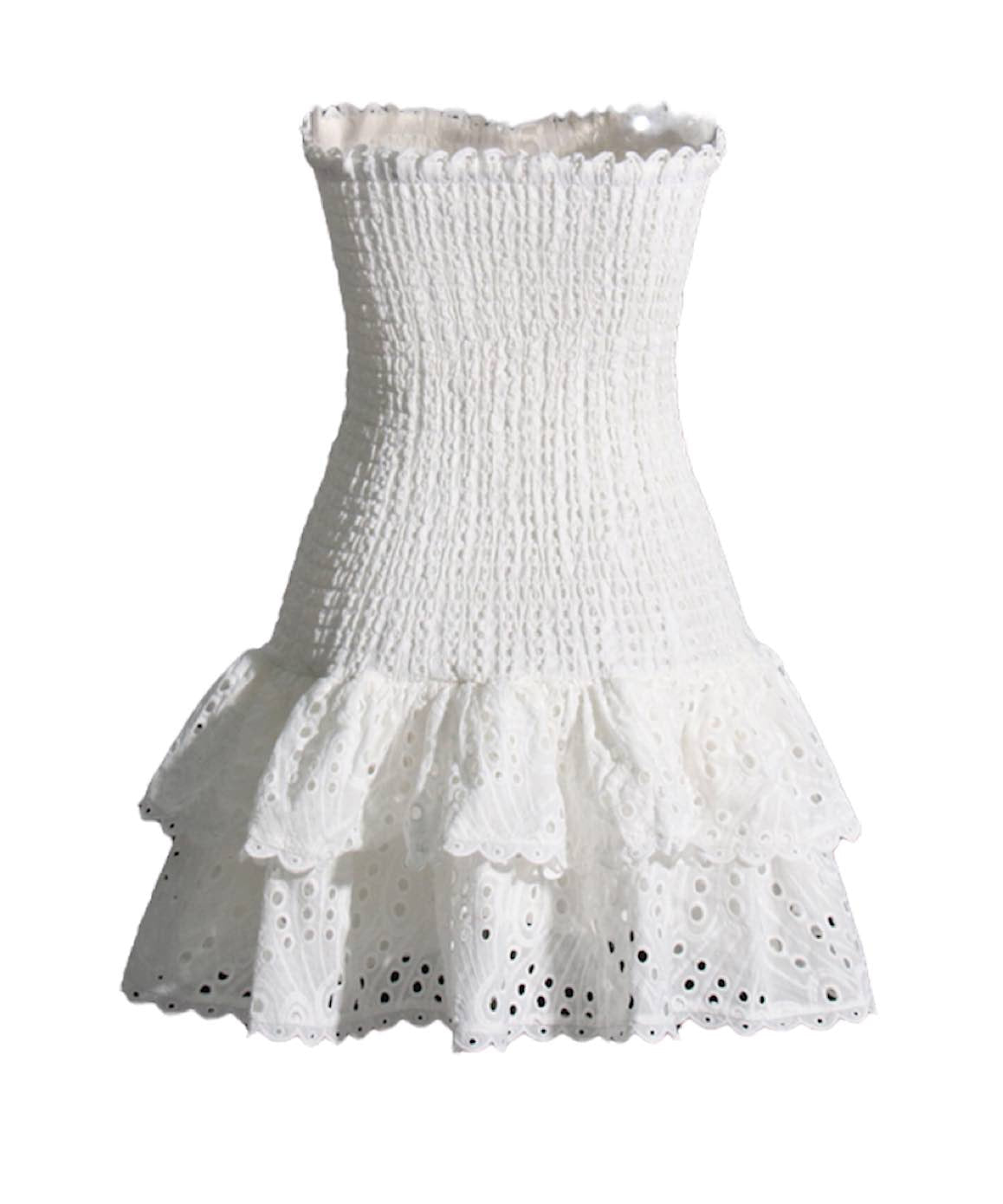 Elastic Woven Mini Dress