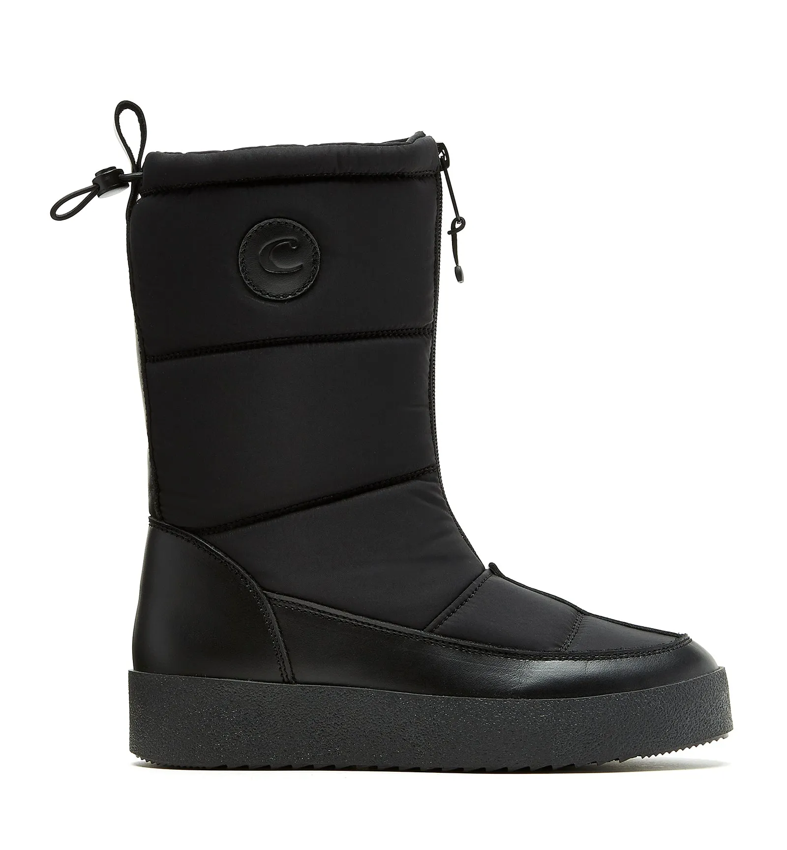 Eliza Leather Shearling-Lined Boot