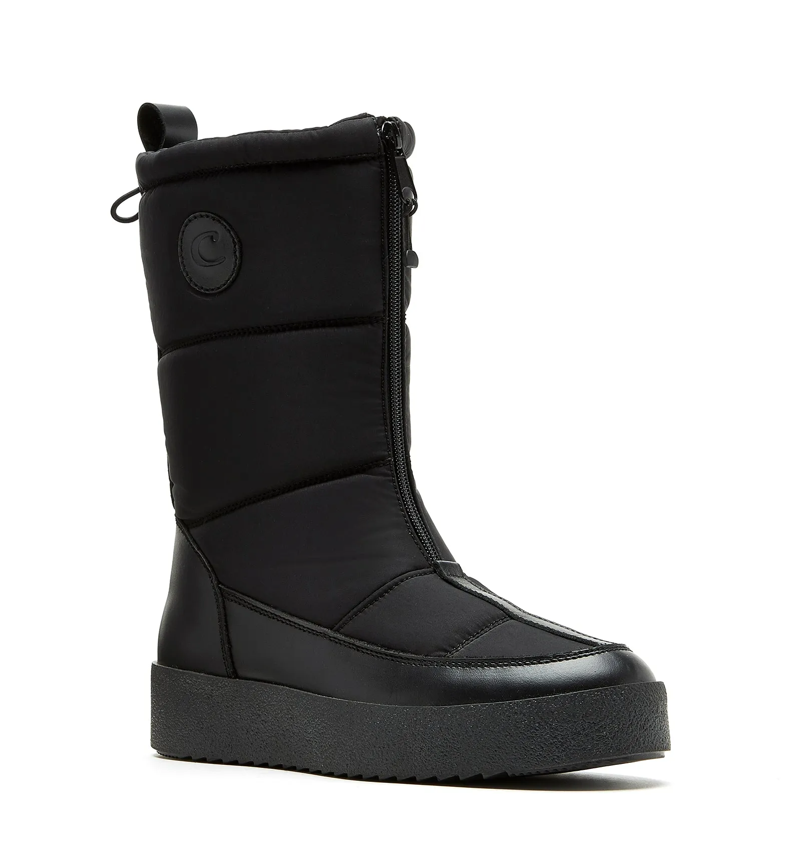 Eliza Leather Shearling-Lined Boot