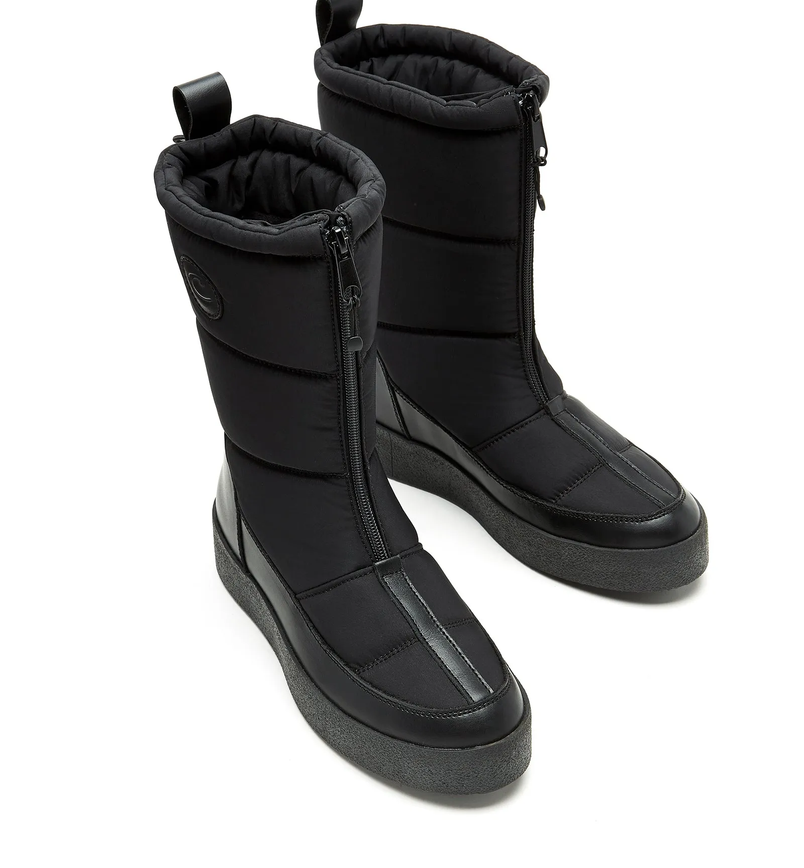 Eliza Leather Shearling-Lined Boot