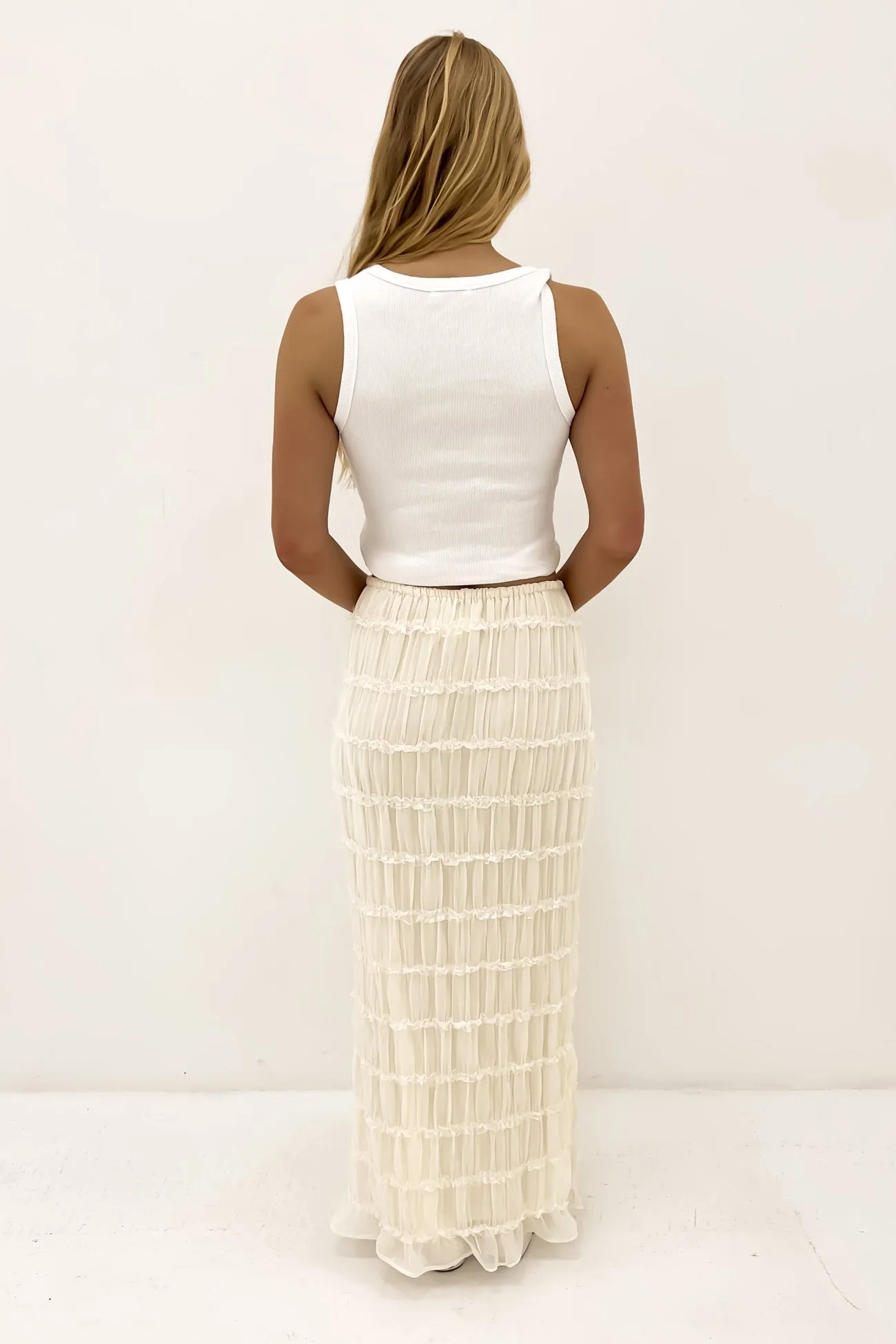 Eloisa Cream Maxi Skirt