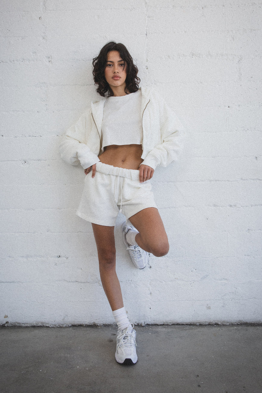 Elwood Vintage White Sweat Shorts