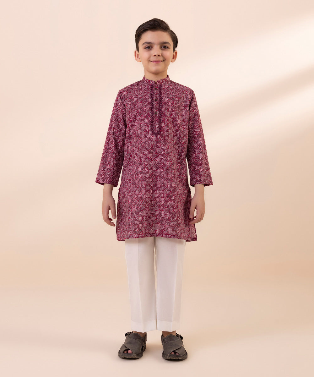 Embroidered Cotton Kurta