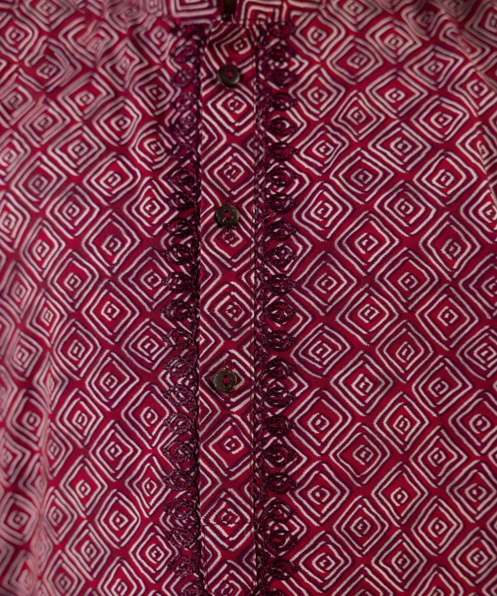 Embroidered Cotton Kurta