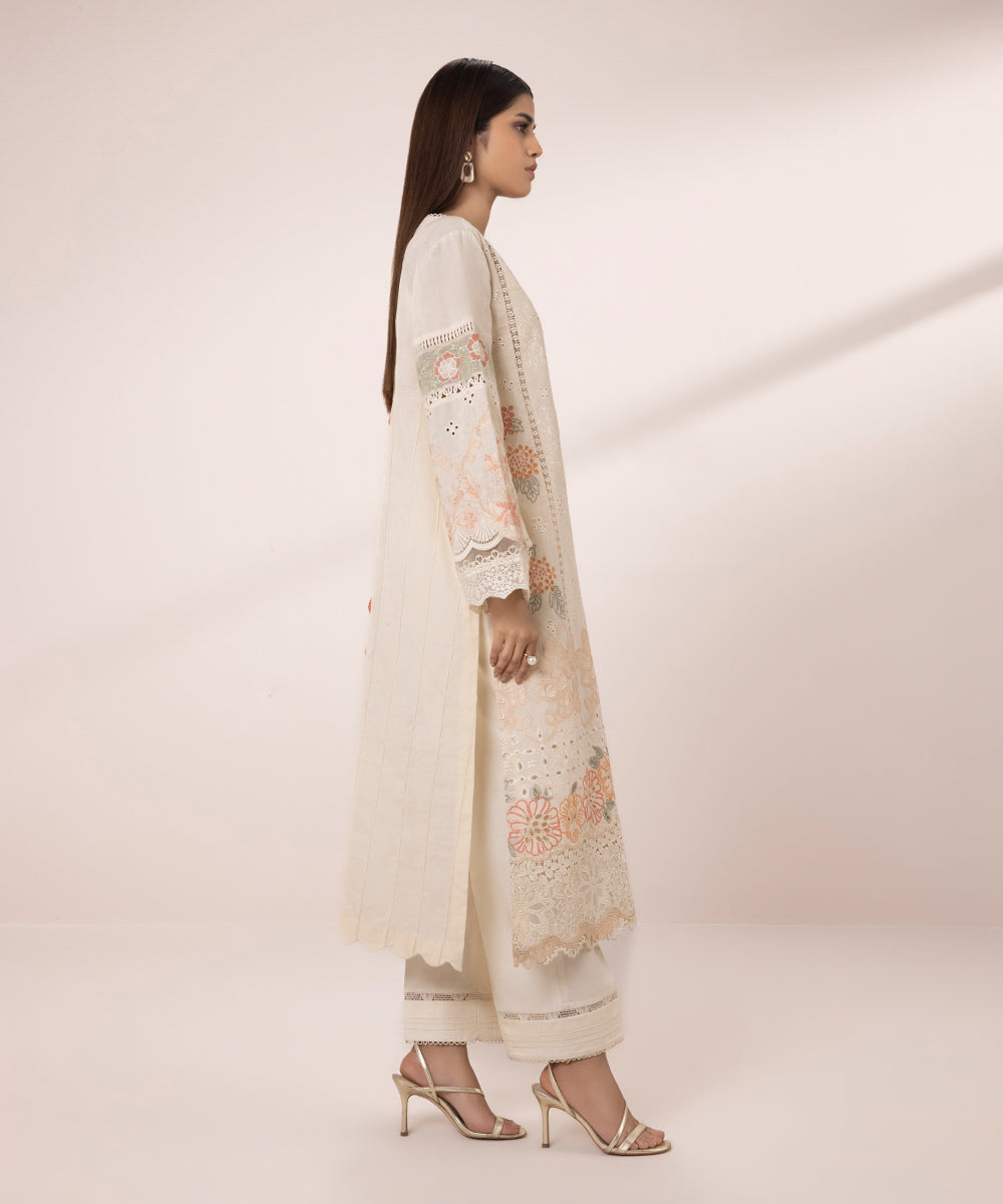 Embroidered Jacquard Suit - 3 Piece