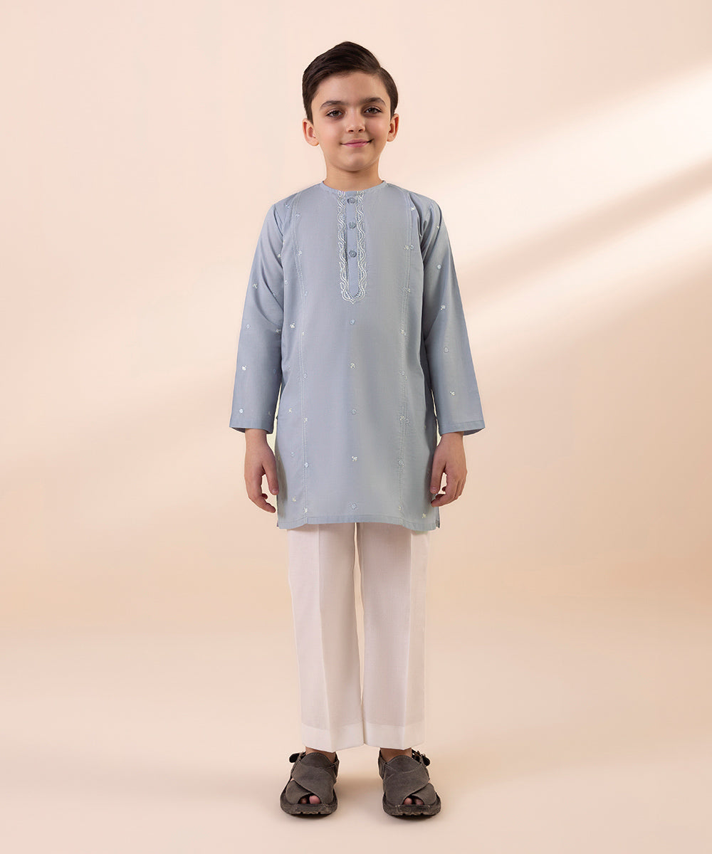 Embroidered Kurta made of Cambric