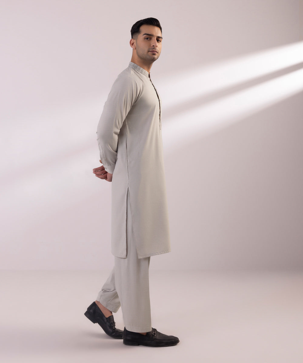 Embroidered Wash and Wear Suit - Affordable and Stylish