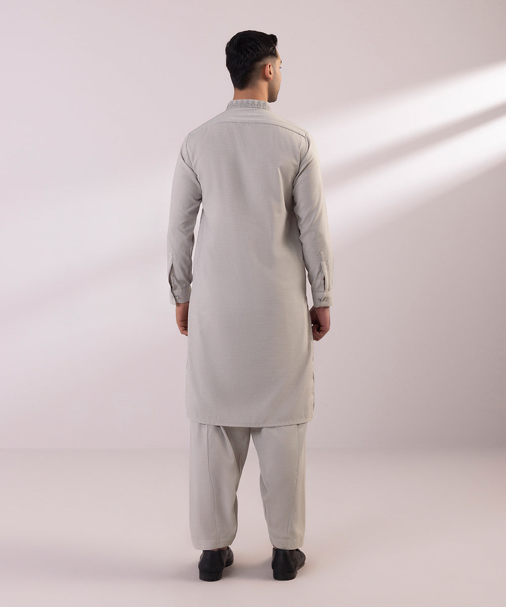 Embroidered Wash and Wear Suit - Affordable and Stylish