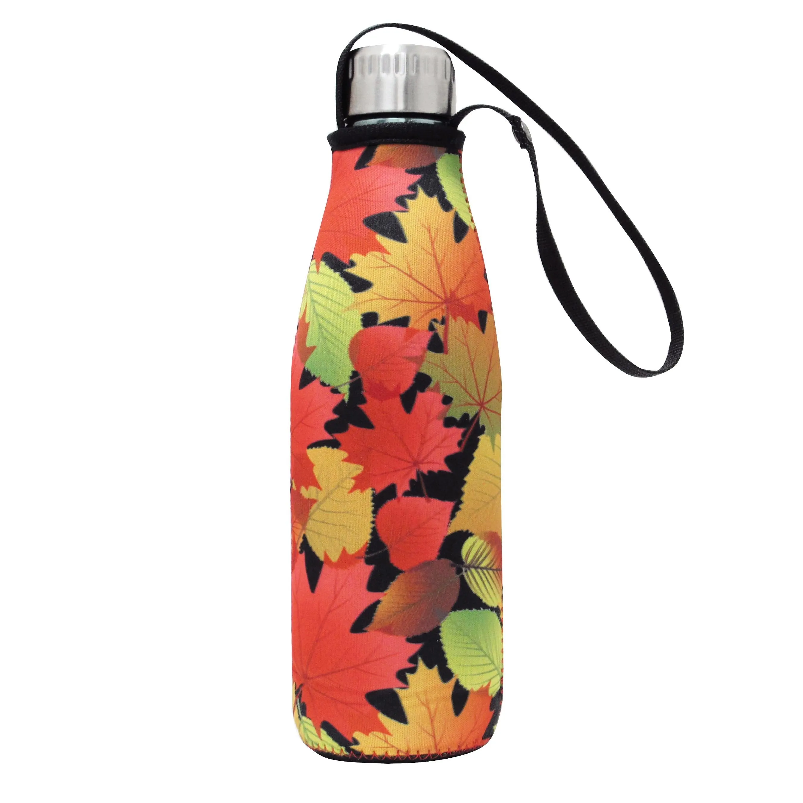 Fall Leaves Water Bottle with Sleeve