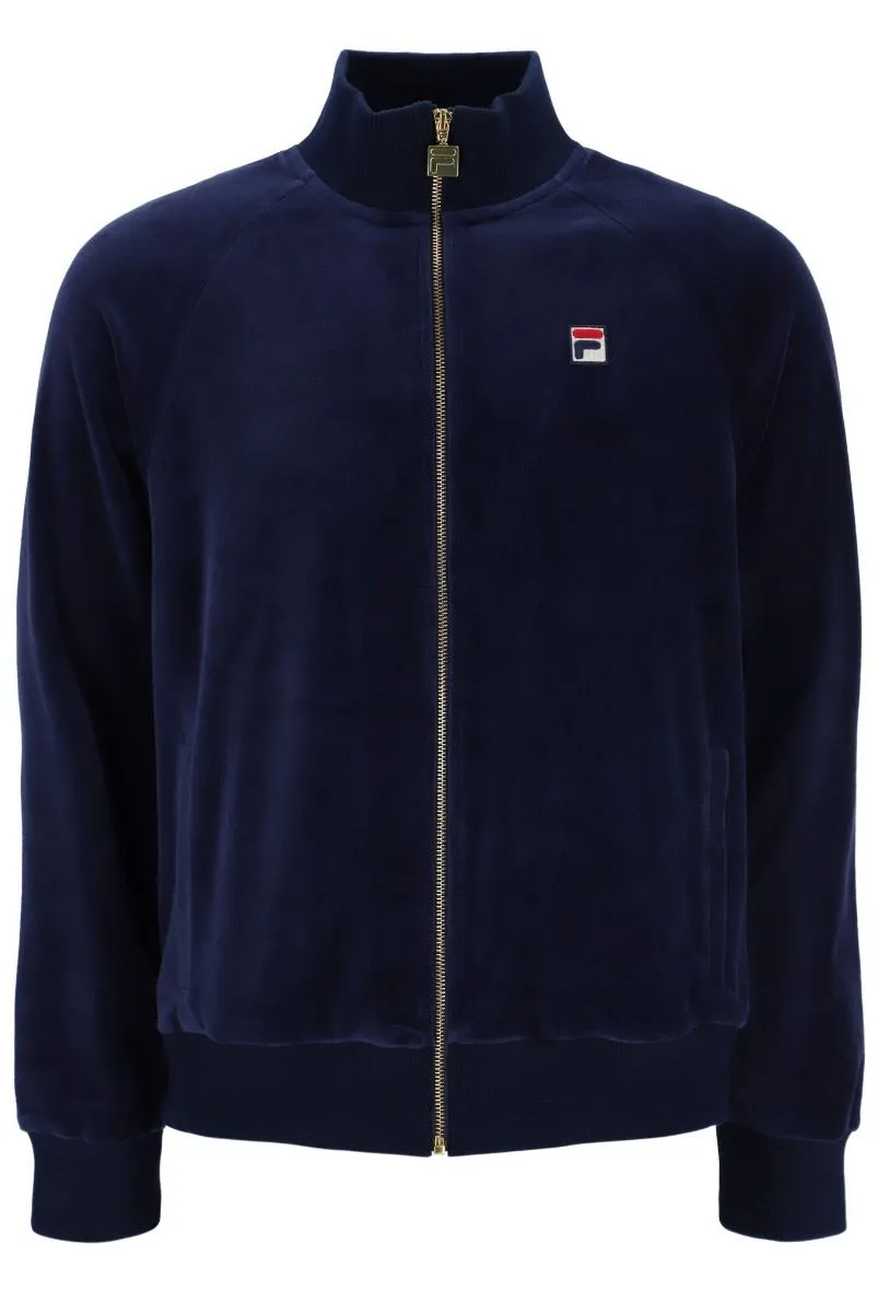 Fila Eddie Velour Ribbed Track Jacket Navy