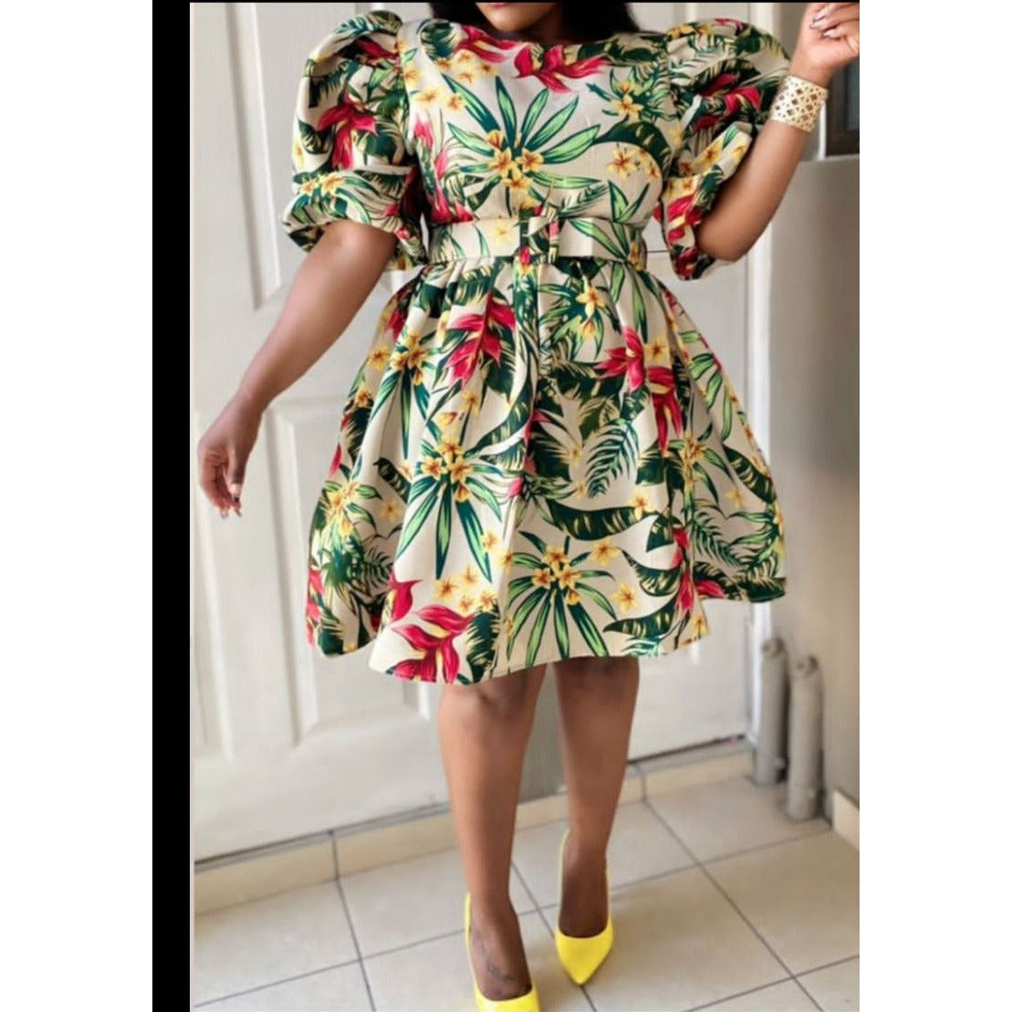 Flowy Floral Midi Dress