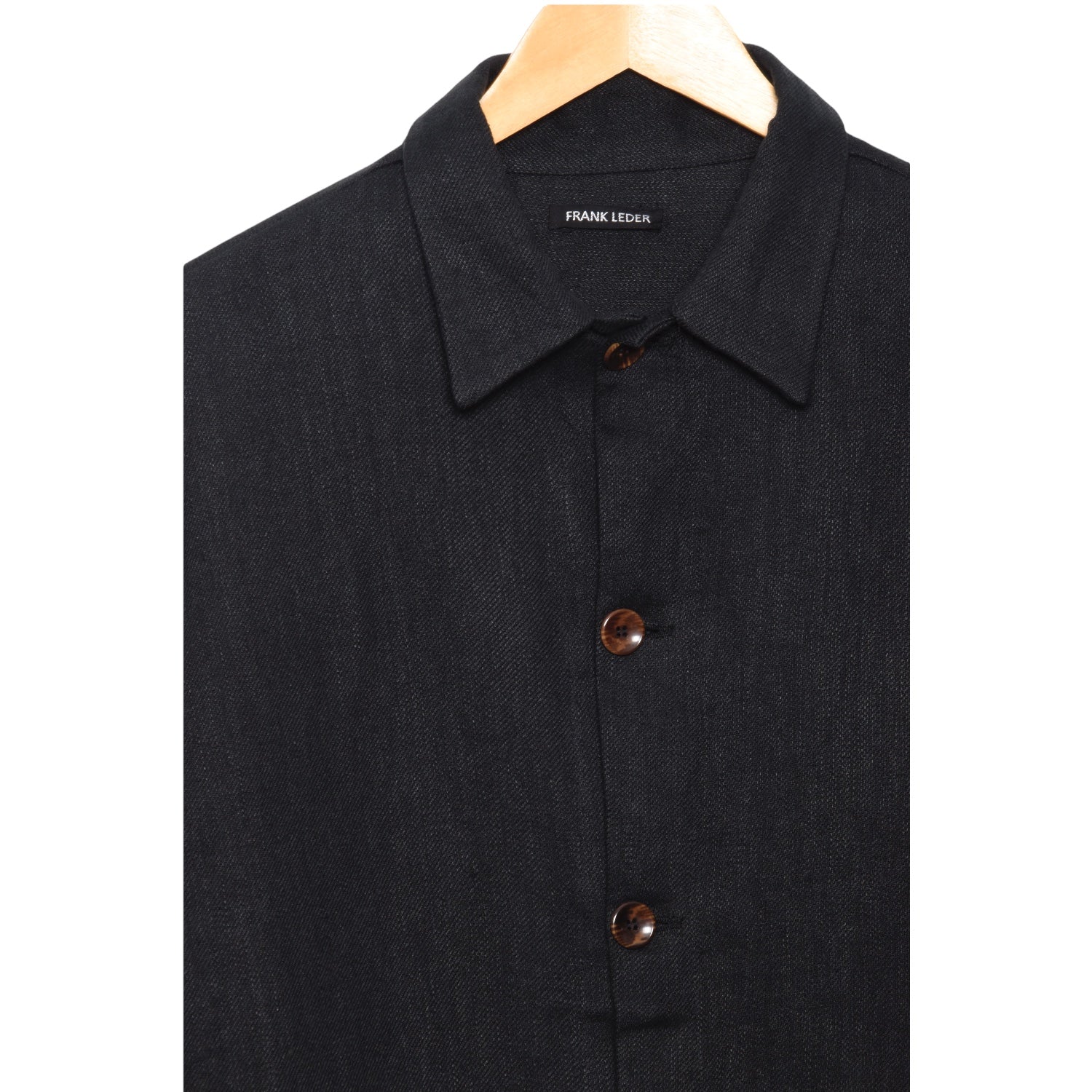 Frank Leder Black Linen Jacket.