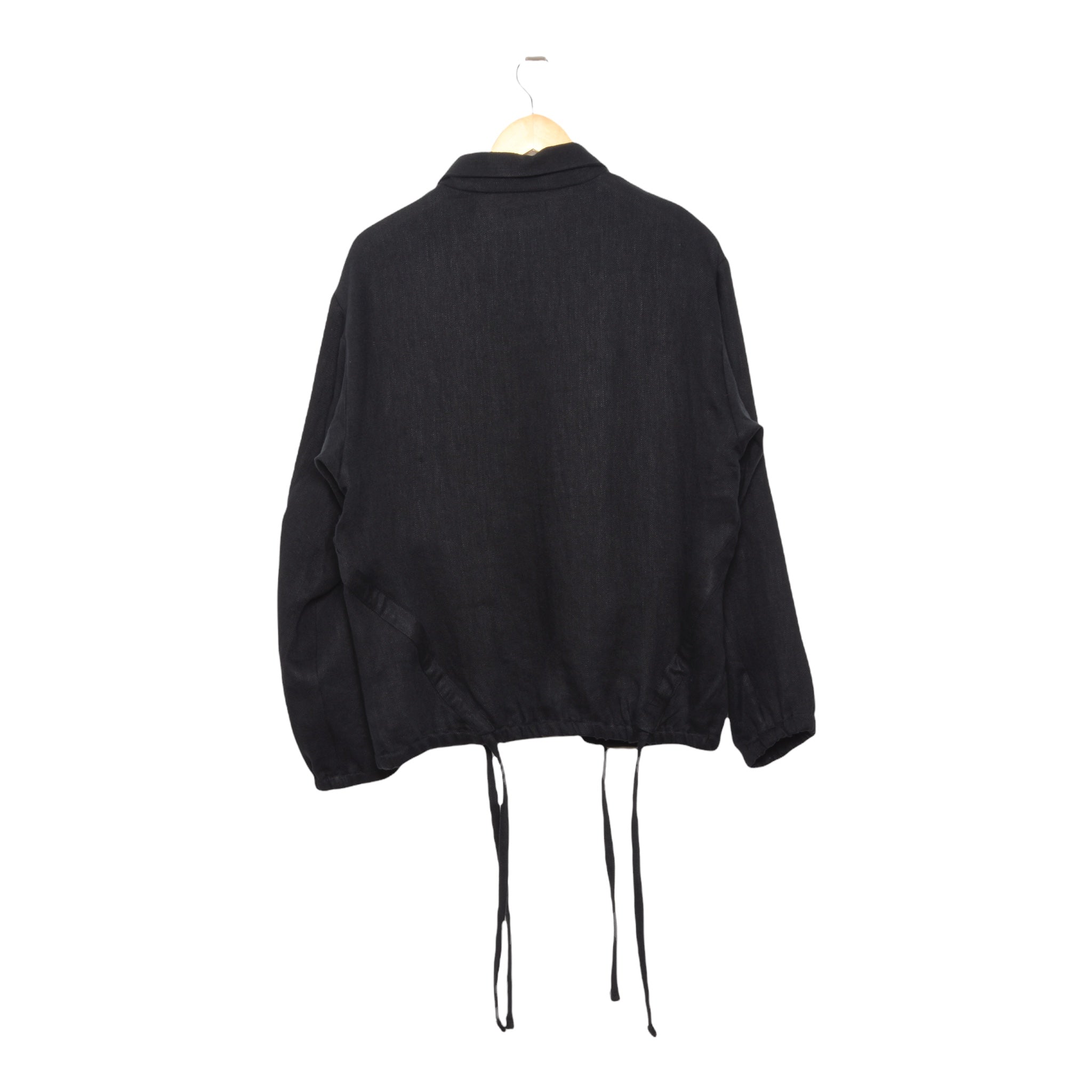 Frank Leder Black Linen Jacket.