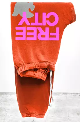 Freecity orange sweatpant - large size.