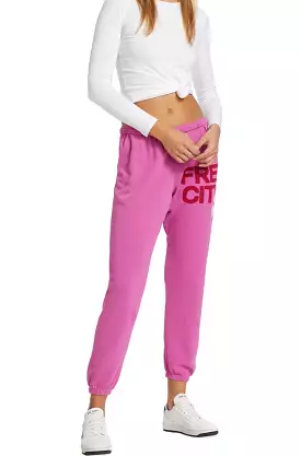 freecity pink cherry sweatpant large