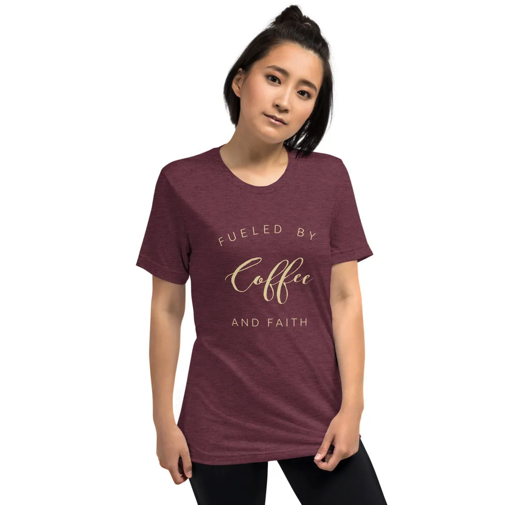 Coffee Faith Fueled Short Sleeve T-Shirt Tri-Blend