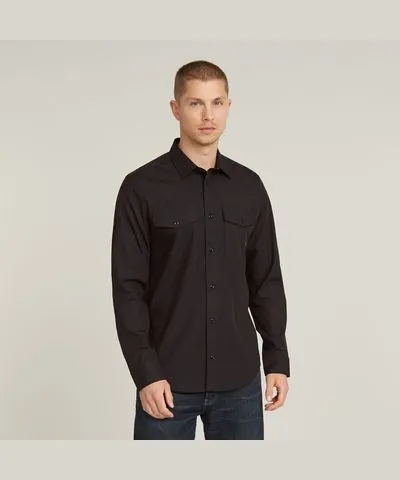 G-Star RAW Men's Marine Slim Black Shirt Size L