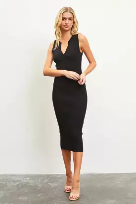 Gemma Black Knit Dress