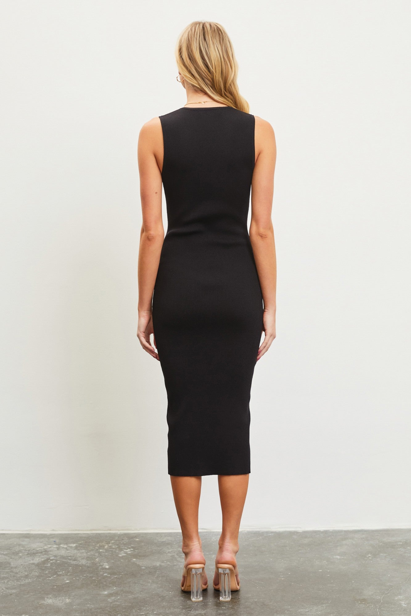 Gemma Black Knit Dress