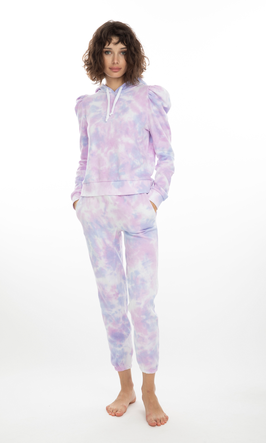 Generation Love tie dye sweatpants lavender.