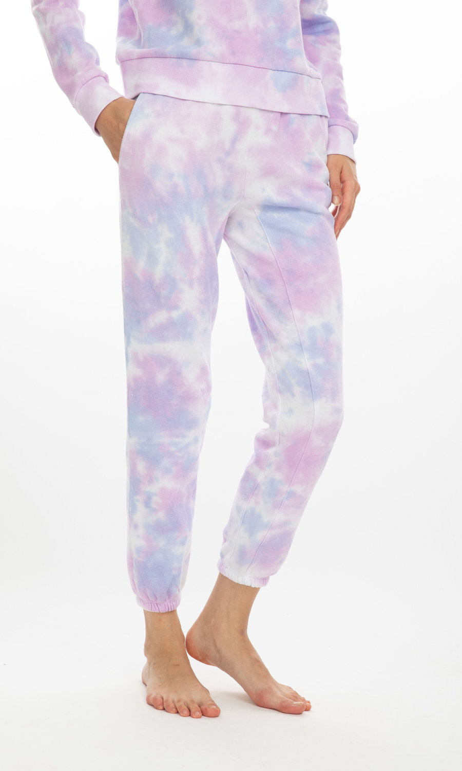 Generation Love tie dye sweatpants lavender.