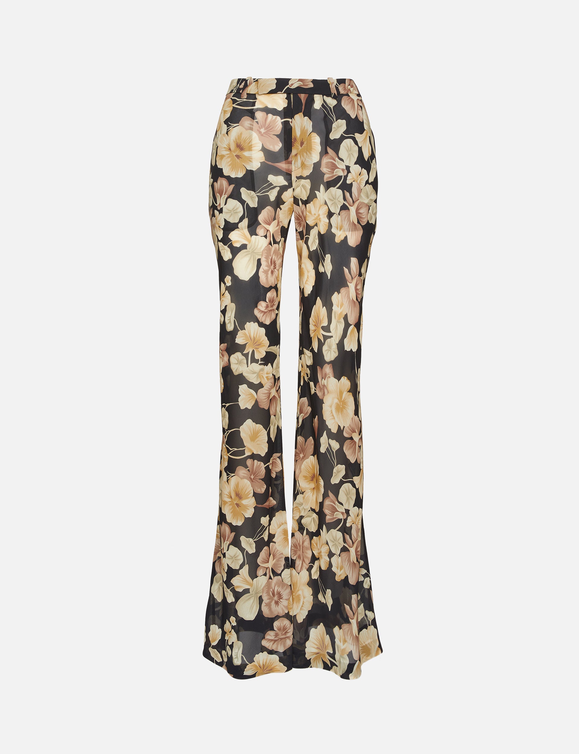 Georgette Flower Print Trousers