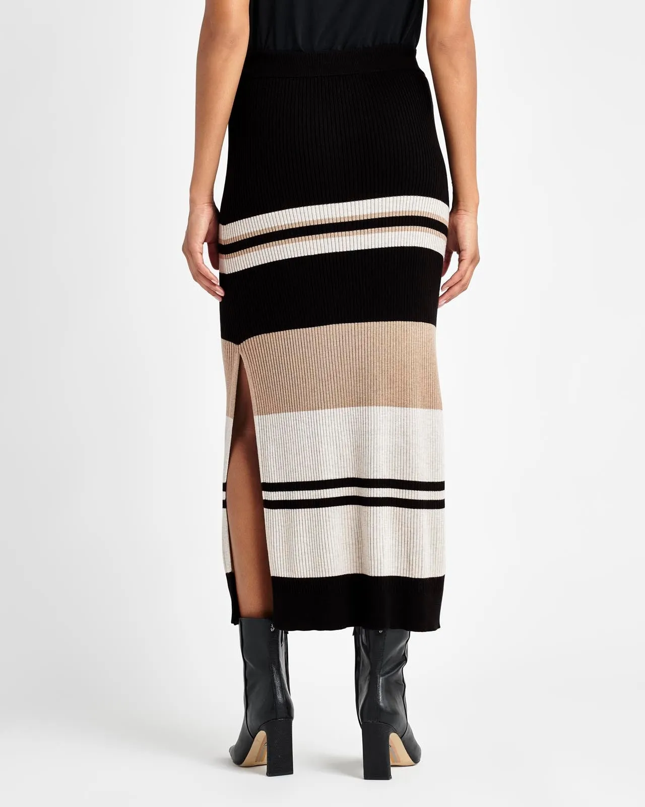 Georgie Striped Rib Skirt