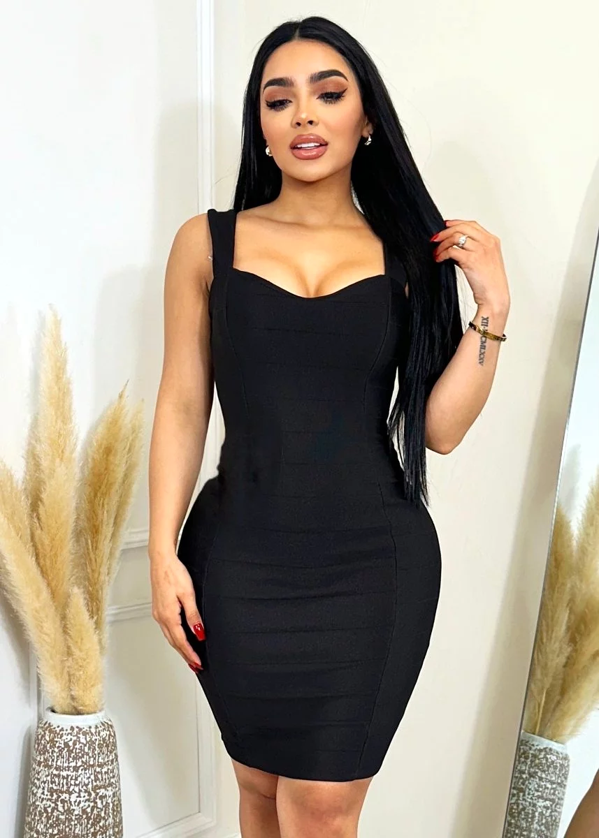 Giane Black Bandage Dress.