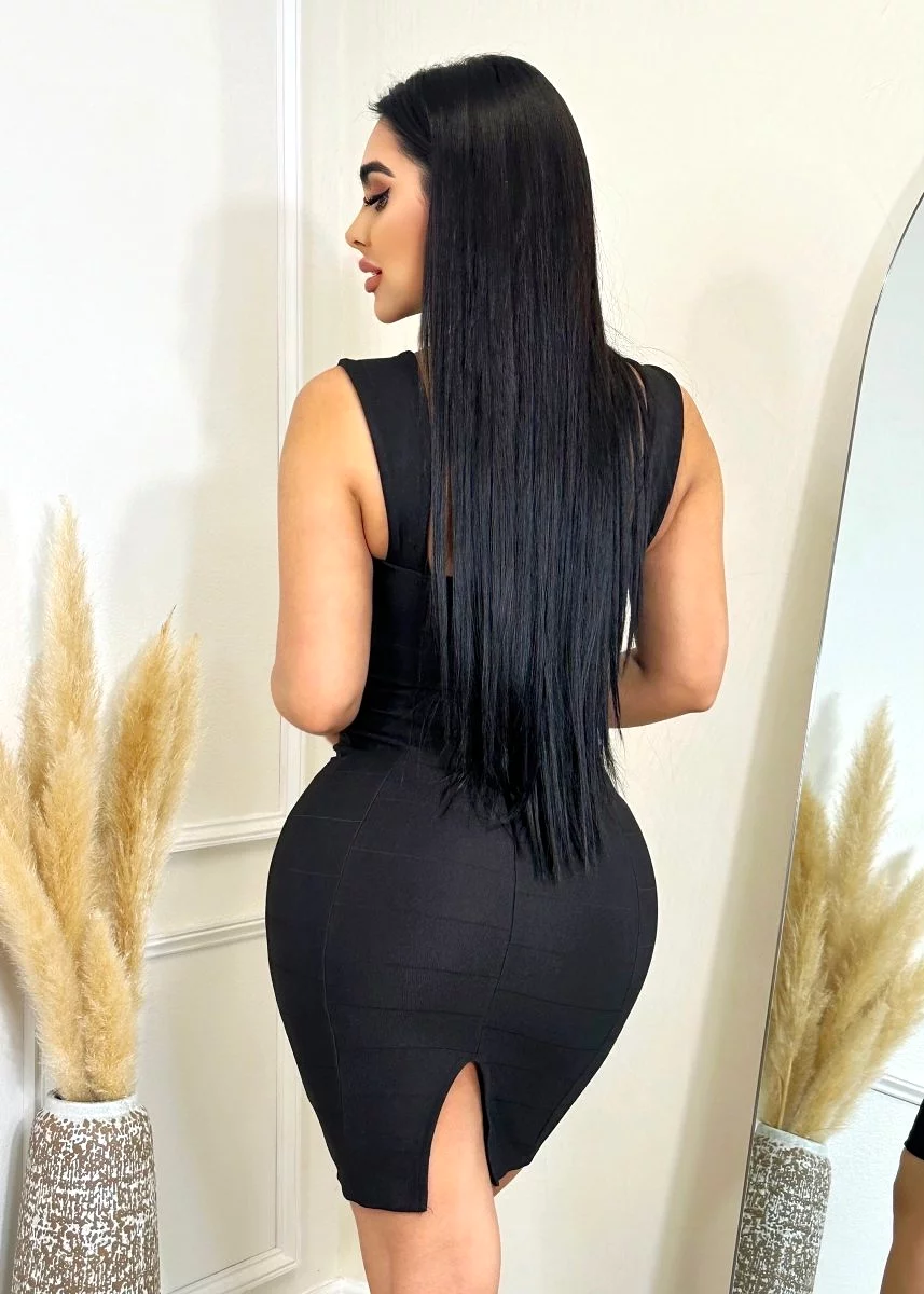 Giane Black Bandage Dress.