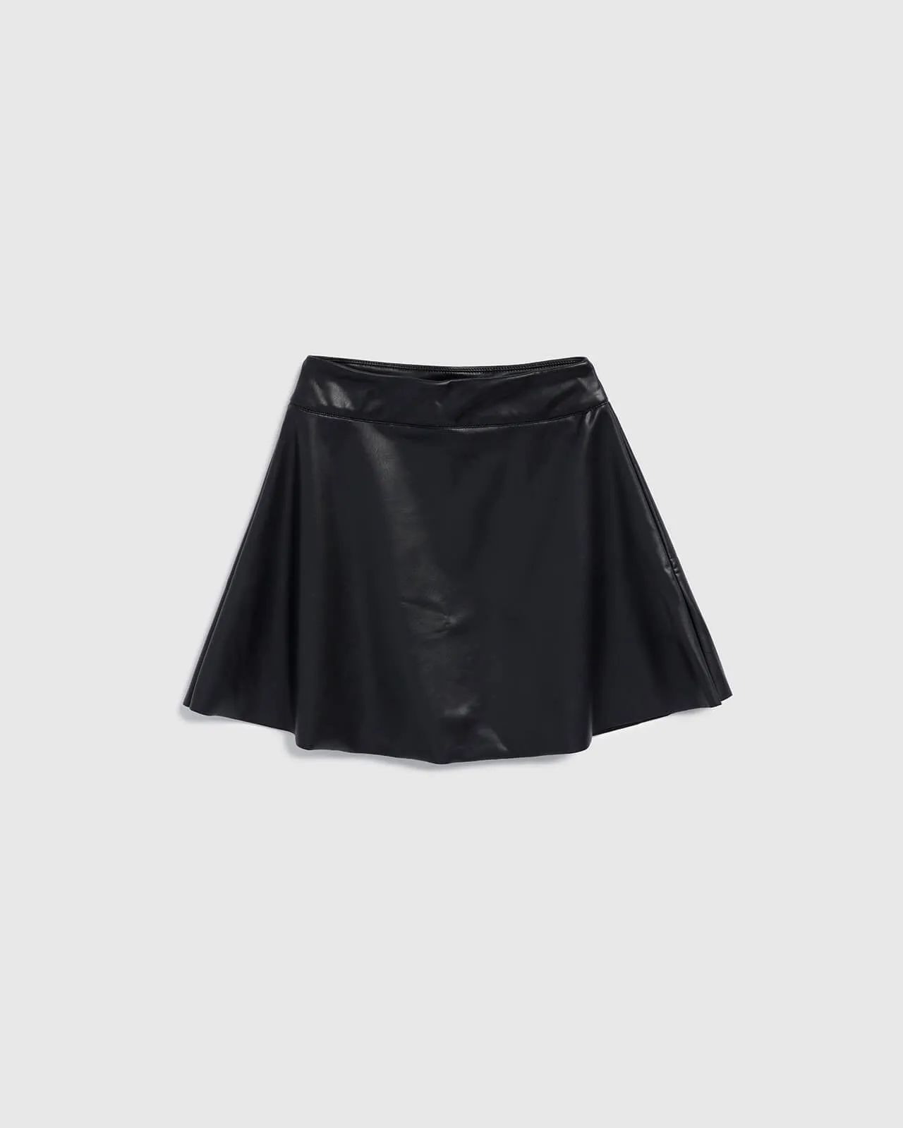 Girls Faux Leather Pleated Skirt Shop