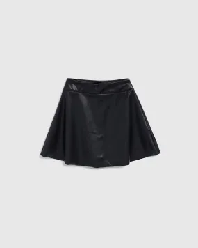 Girls Faux Leather Pleated Skirt Shop