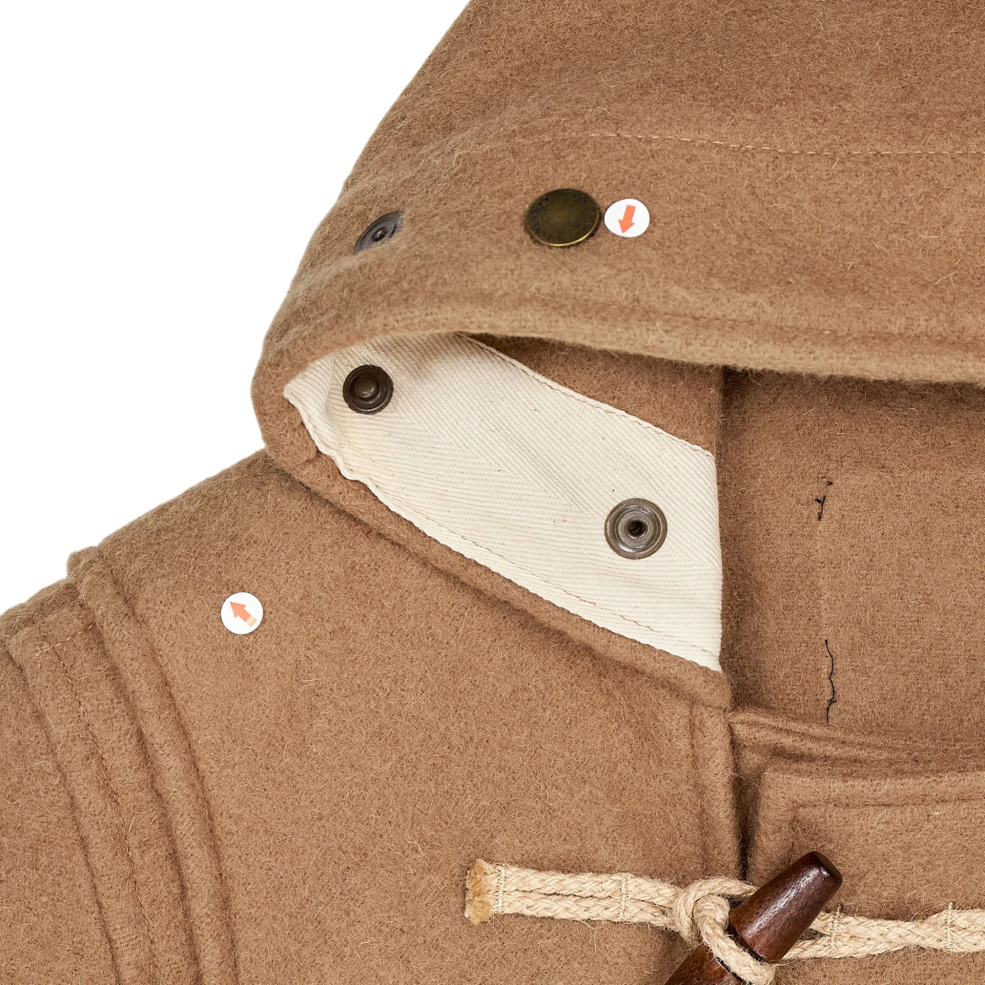 Gloverall Brown Wool Winter Duffle Coat