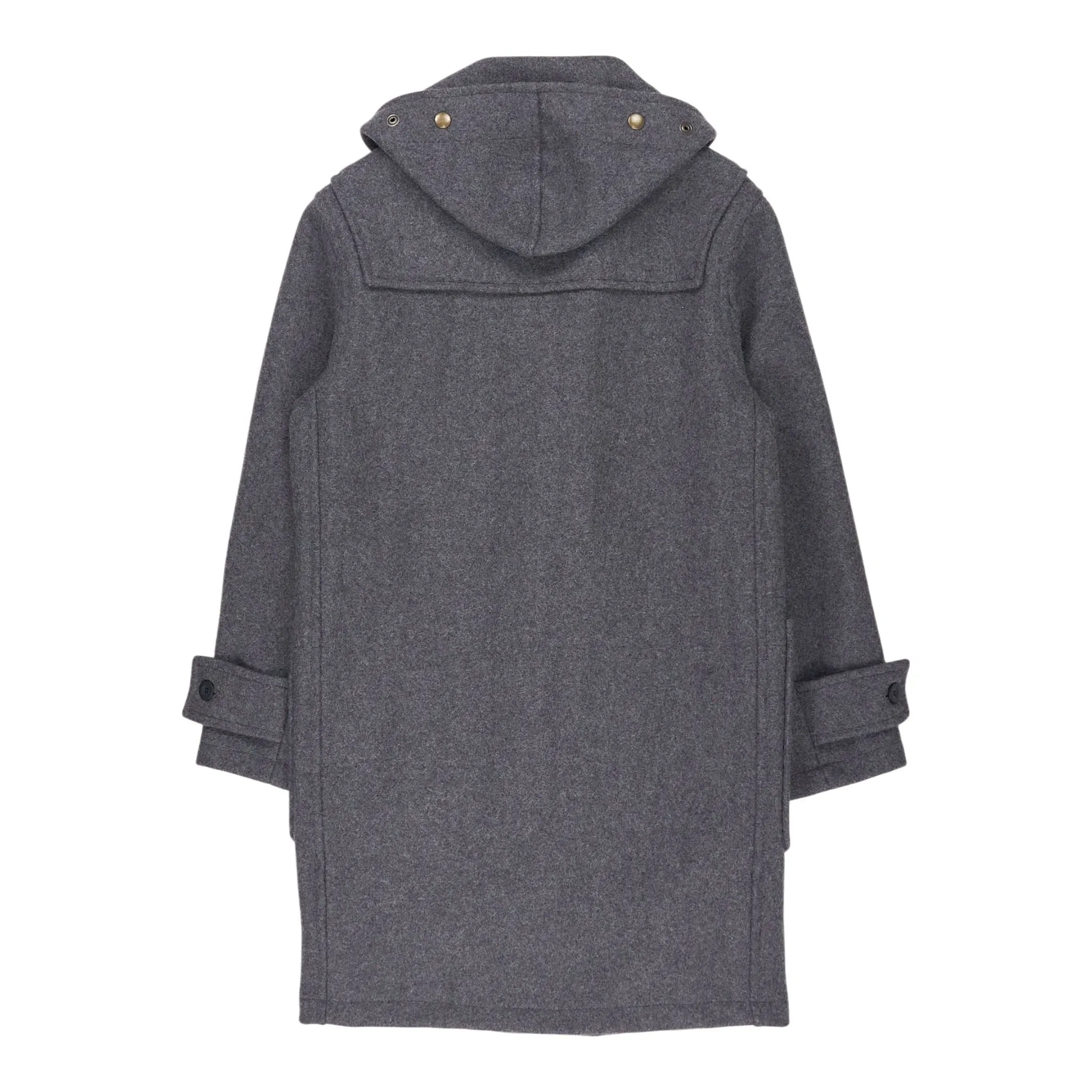 Gloverall Grey Monty Wool Coat Duffle