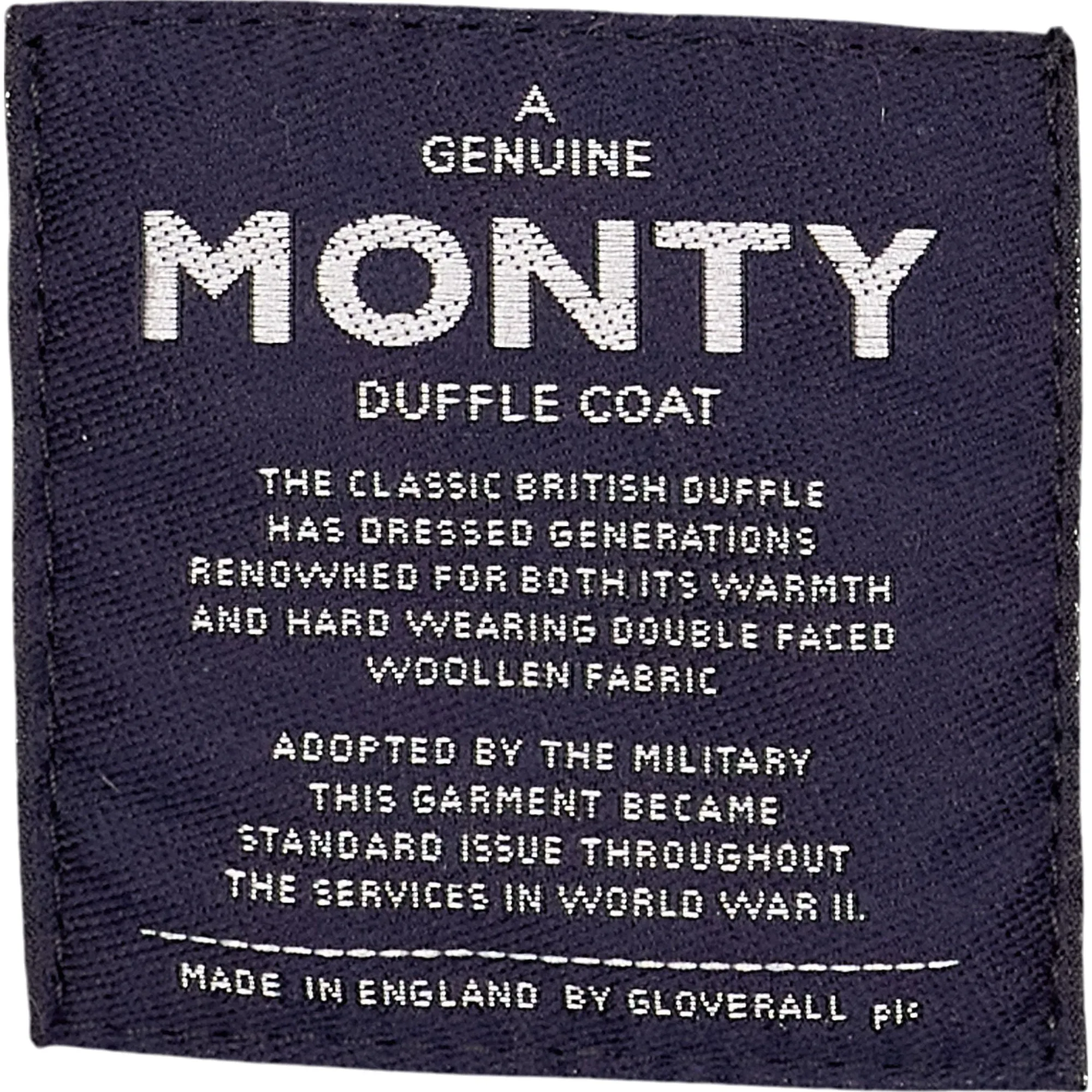 Gloverall Grey Monty Wool Coat Duffle