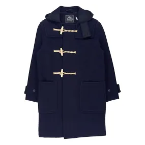 Gloverall Navy Monty Duffle Coat Wool