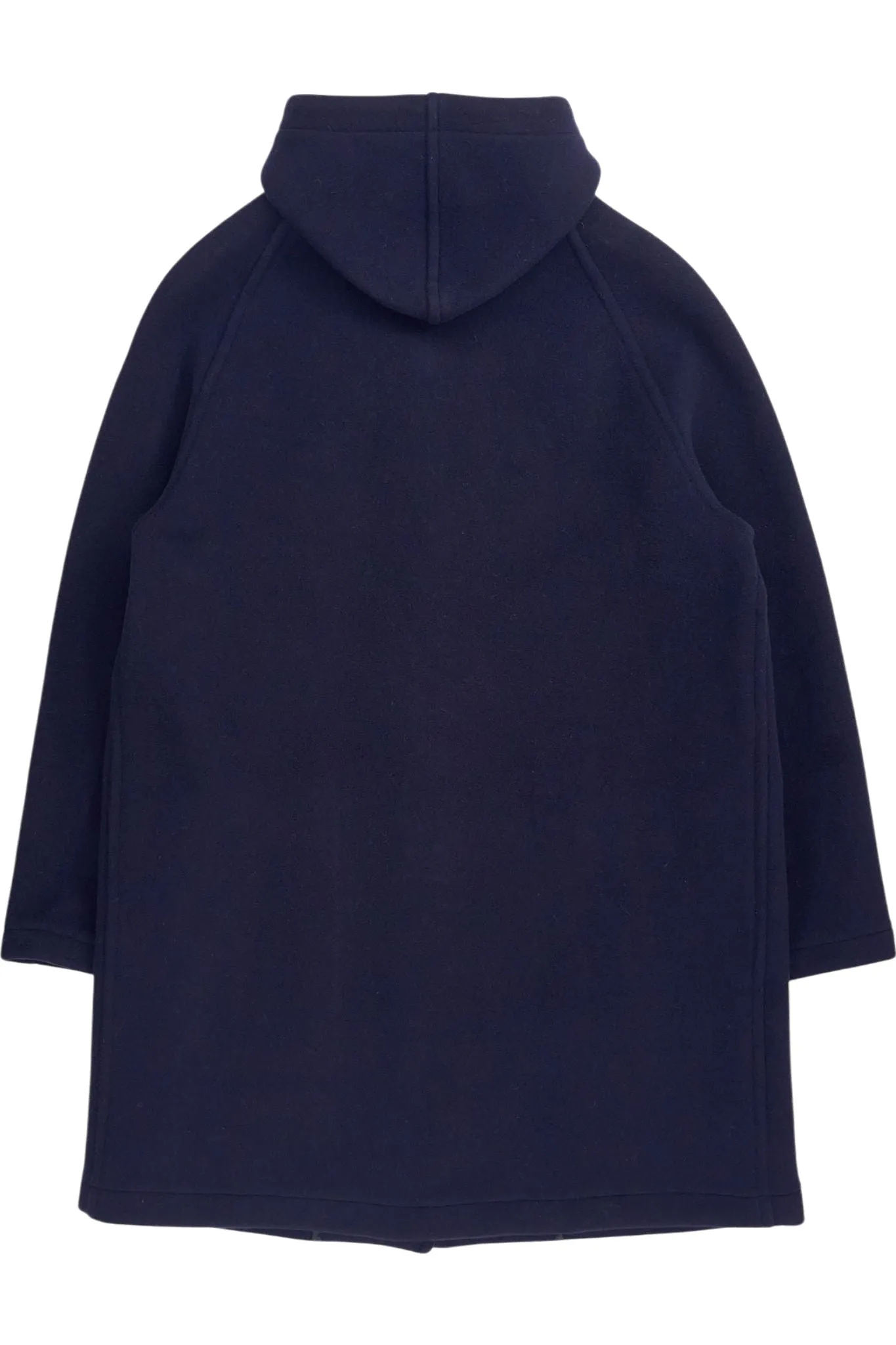 Gloverall Navy Wool Blend Coat Duffle