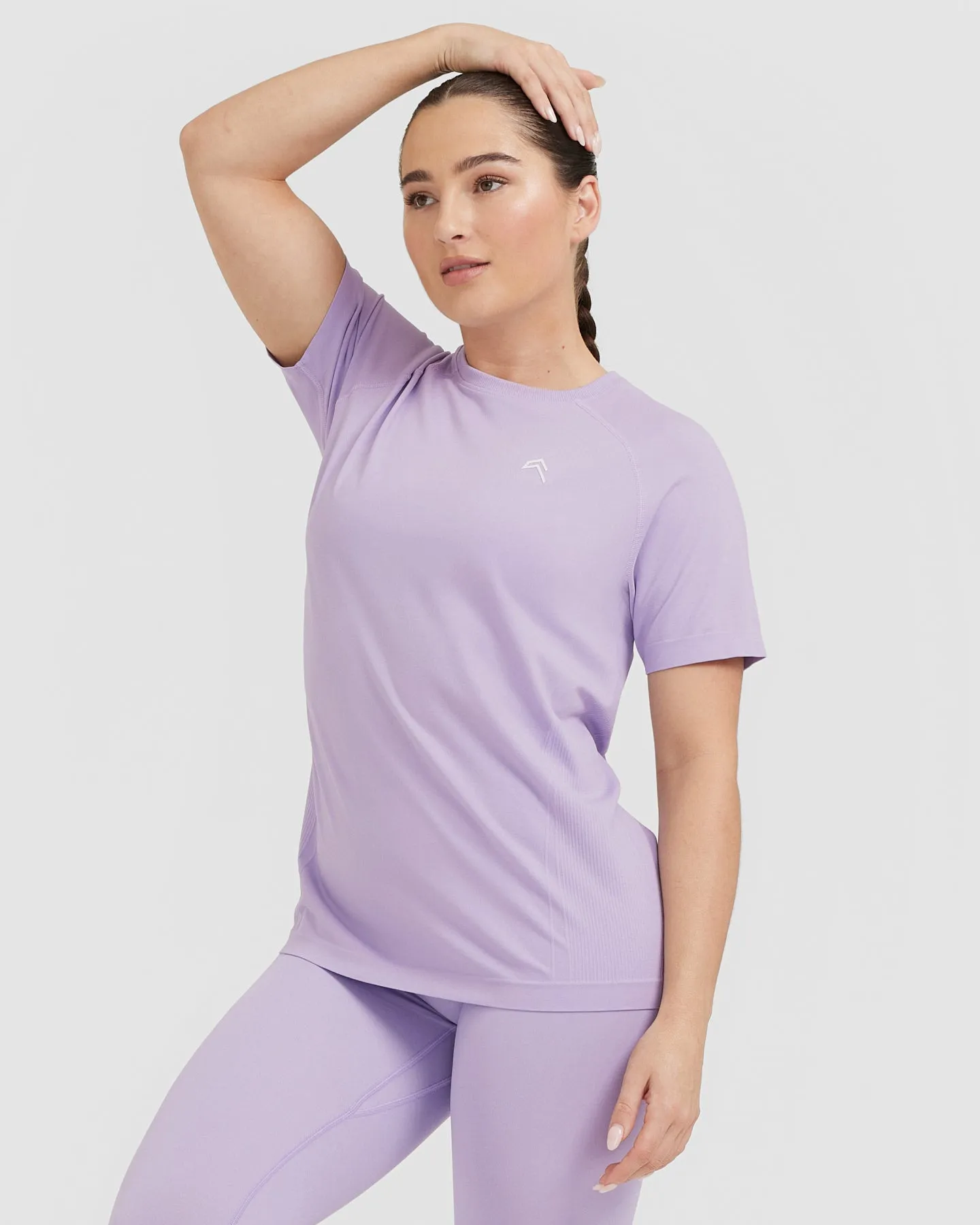 Wisteria Purple Seamless Loose Top