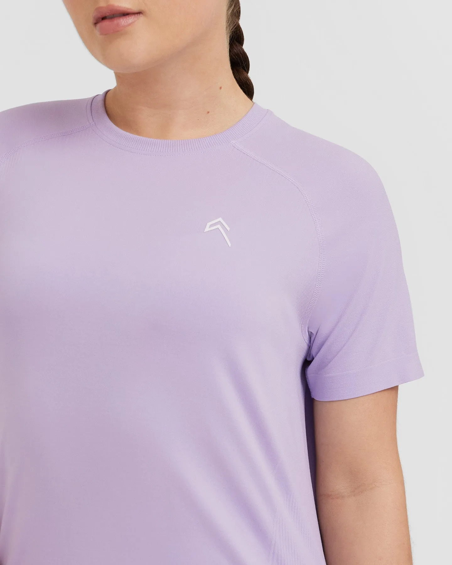 Wisteria Purple Seamless Loose Top