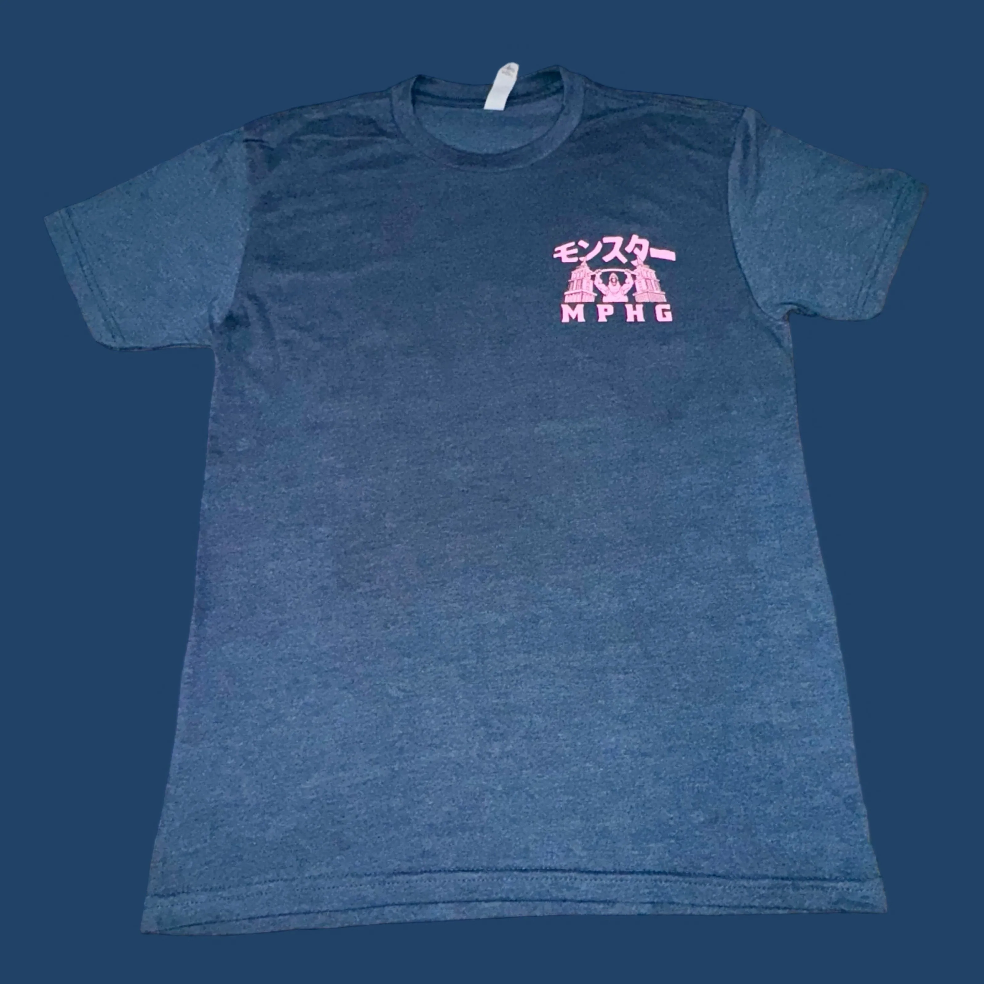 Godzilla 808 - Pink on Navy, Active Fit