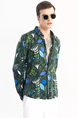 Green botanical bliss shirt