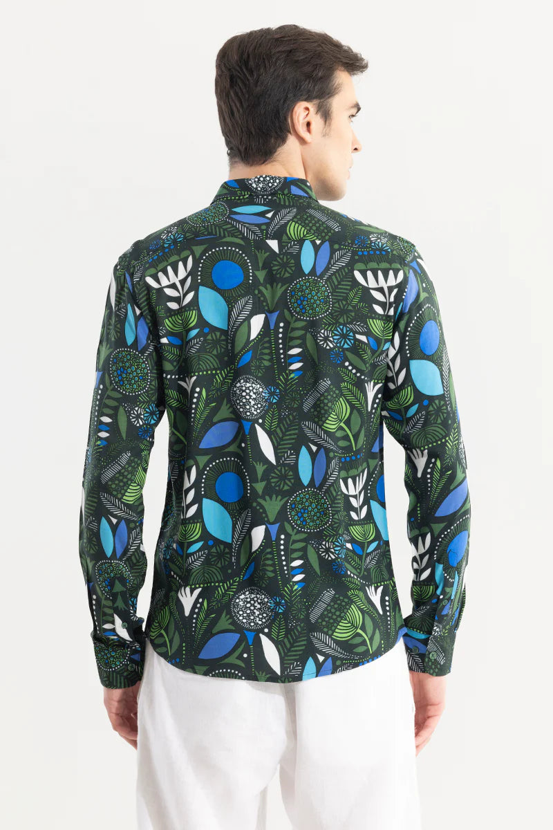 Green botanical bliss shirt