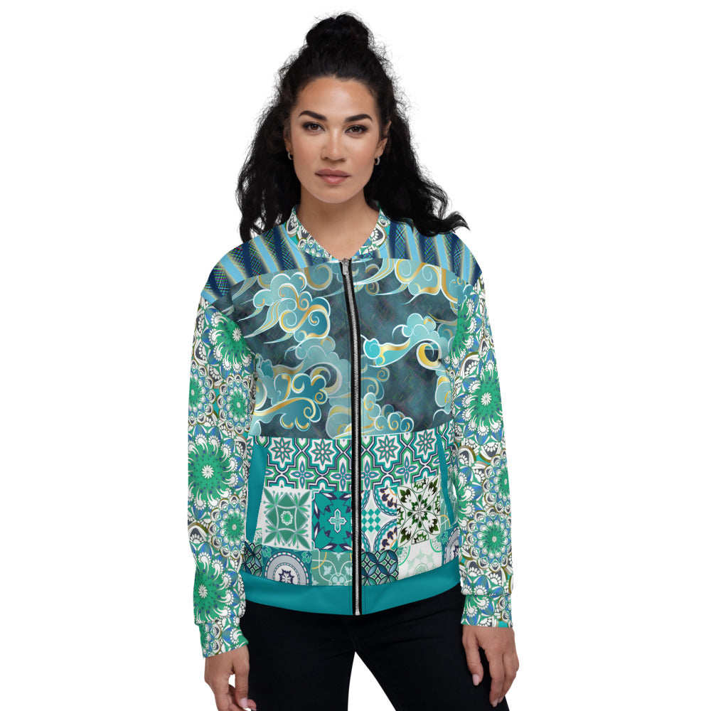 Green Meknes Bomber Jacket - Unisex