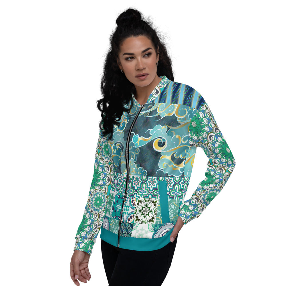 Green Meknes Bomber Jacket - Unisex