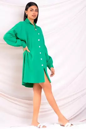 Green Shirt Dress | Shop Now