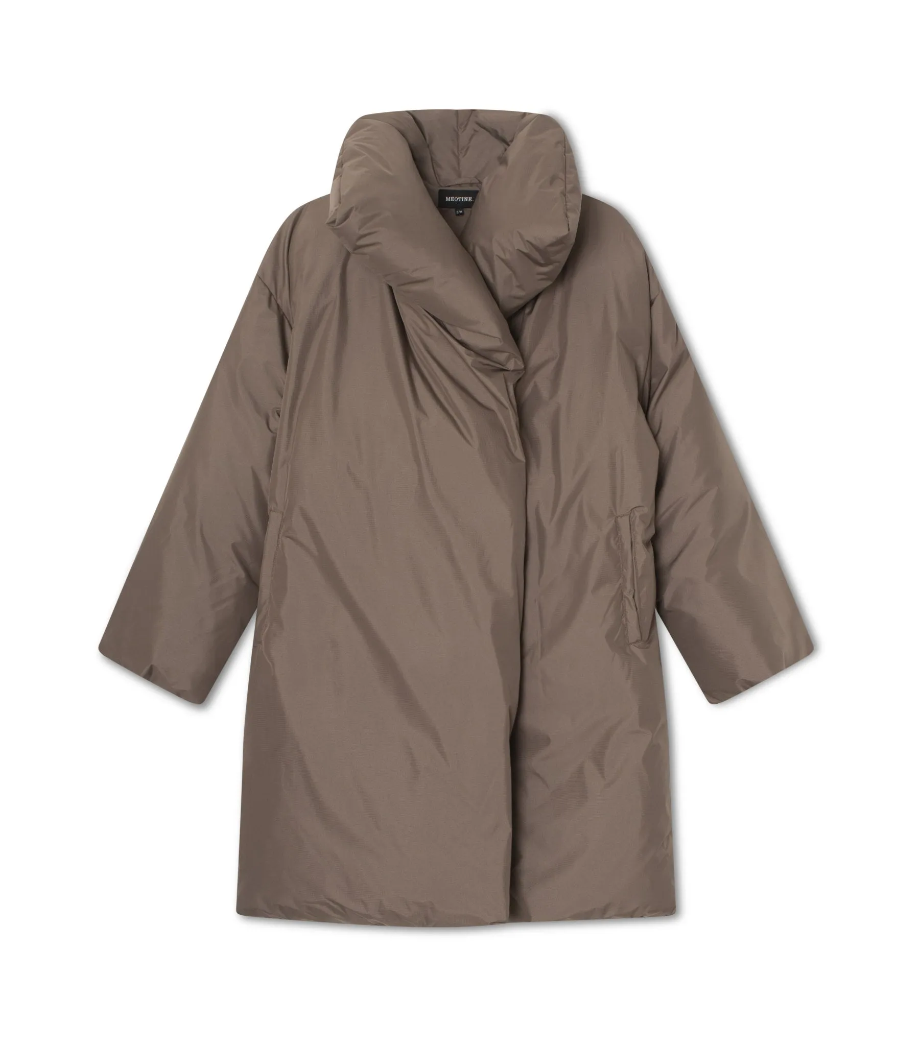 Grey Brown Molly Puffer Coat