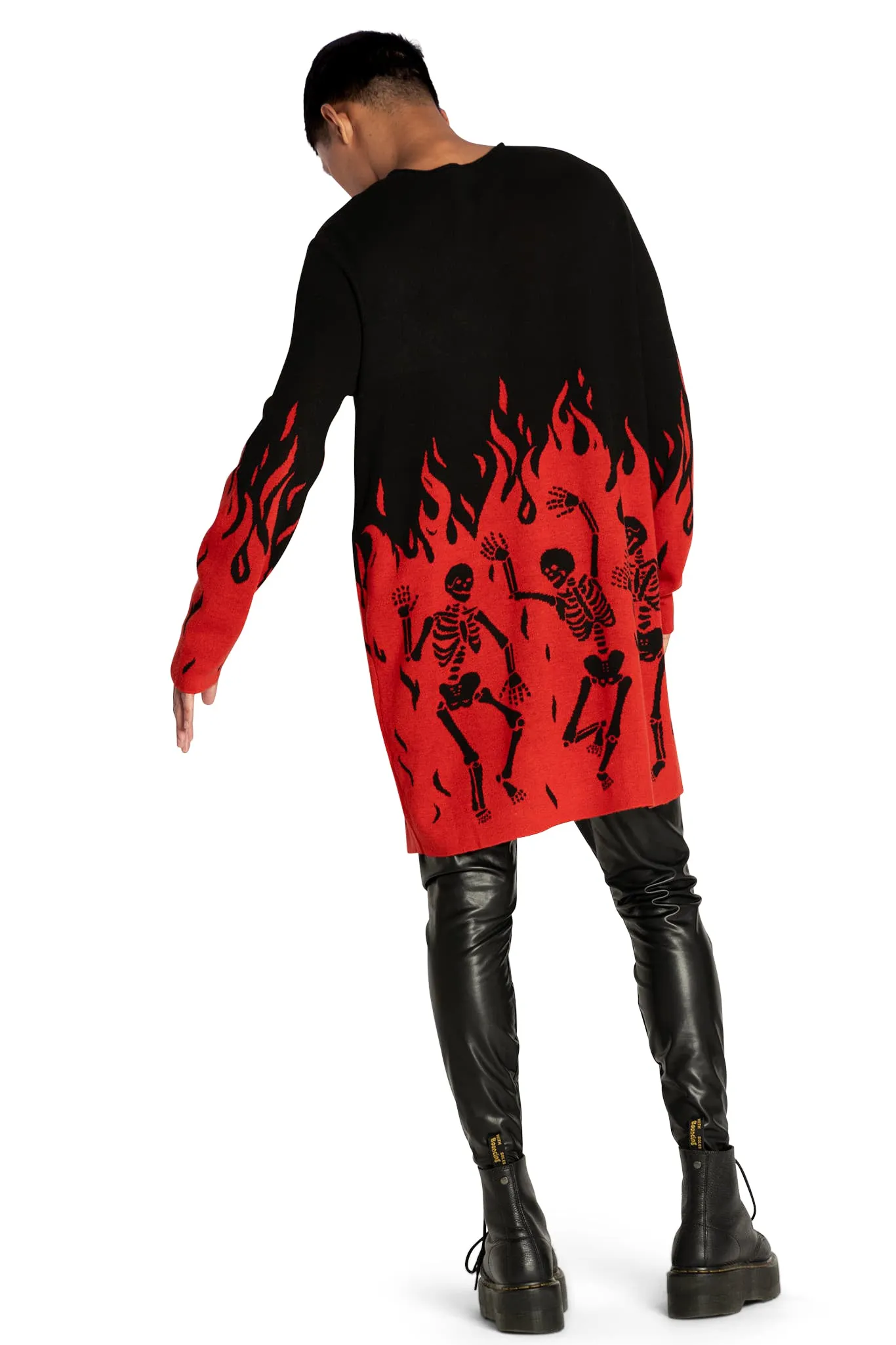 Hellfire Longline Sweater Knit Oversized