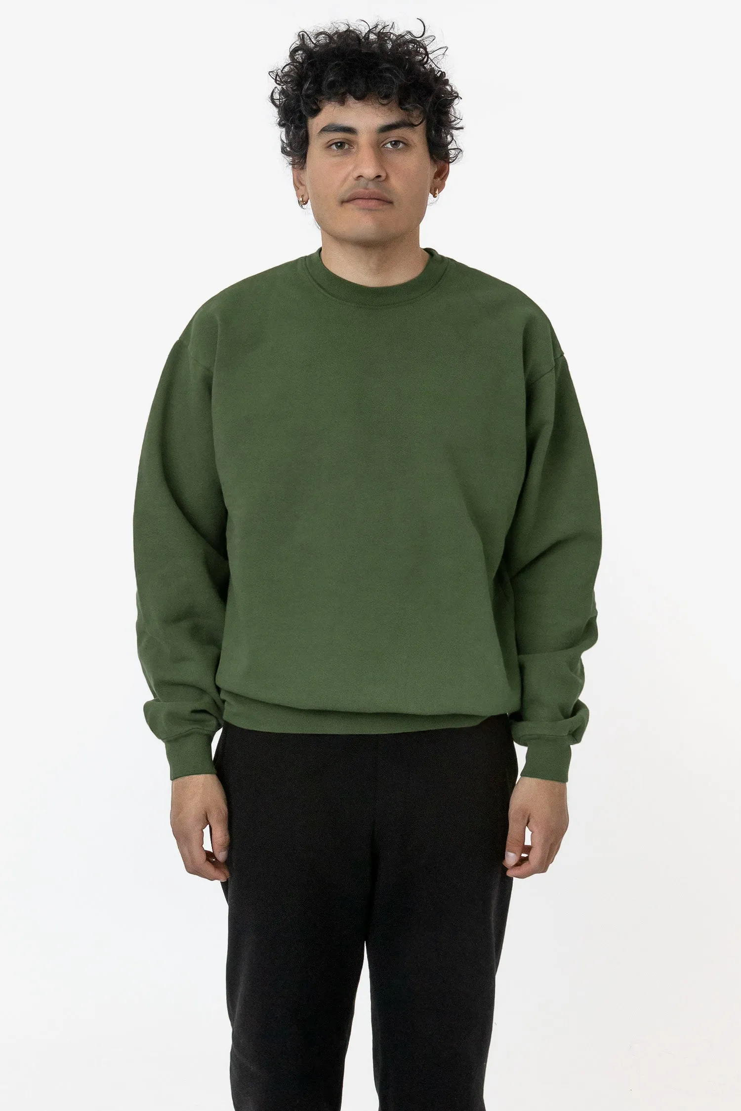 HF07 Heavy Fleece Crewneck Sweater Garment Dye 2